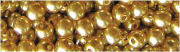 150 Perles de verre rondes 3 mm #408 Antique Gold